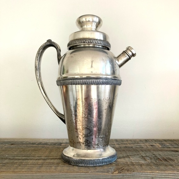 Vintage Apollo Silverplate Martini Cocktail Shaker Decanter Bernard Rice & Sons. - Picture 1 of 11
